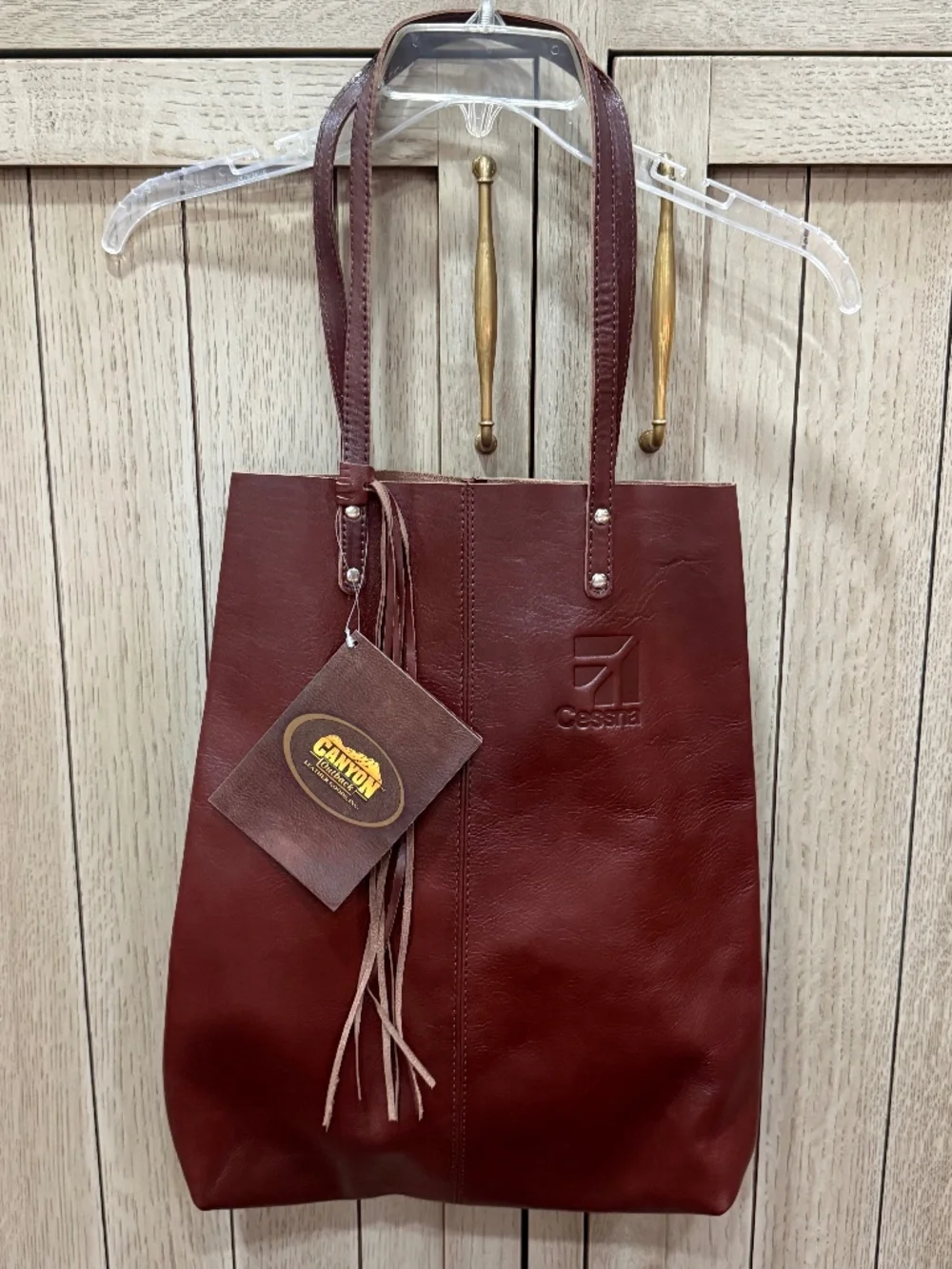 Cessna Leather Tote, by Canyon Outback, New and Never Worn
